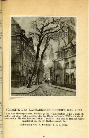 Südseite des Katharinenkirchhofs Hamburg.