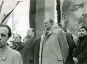 Umbenennung der Landsberger Allee in "Leninallee" im Beisein von Walter Ulbricht und Otto Grotewohl