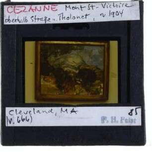 Cézanne, Mont Sainte-Victoire (Serie),Cézanne, Mont Sainte-Victoire und Straße nach Tholonet