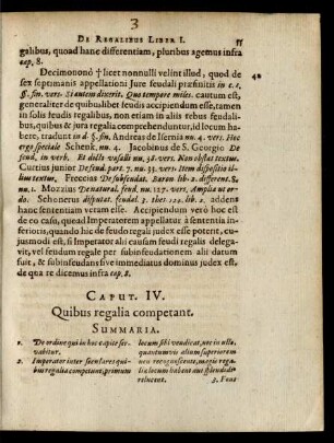 Caput. IV. Quibus regalia competant
