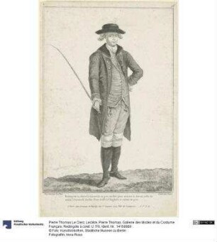 Gallerie des Modes et du Costume Français: Redingote à colet. U.116