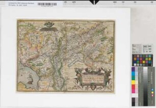 Gelriae, Cliviae finitimorumque locorum verissima descriptio [Zuidersee bis Köln. Mit Beschreibung in lateinischer Sprache]. Christiano Schrot(Sgrooten) auctore