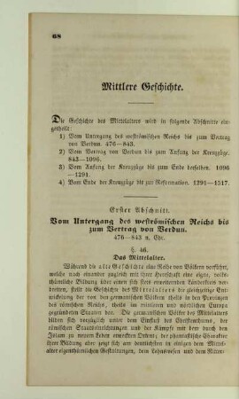 Mittlere Geschichte