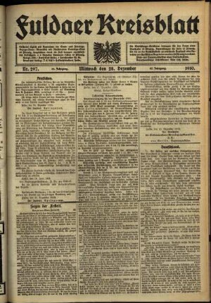 Ausgabe vom Mittwoch, den 28. Dezember 1910.