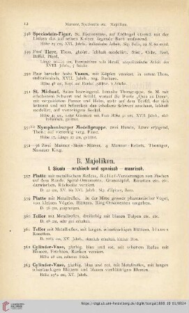 1. Sicolo - arabisch und spanisch - maurisch (Nr. 357 - 365)