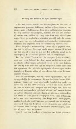 VIII. De berg van Ternate en zijne uitbarstingen