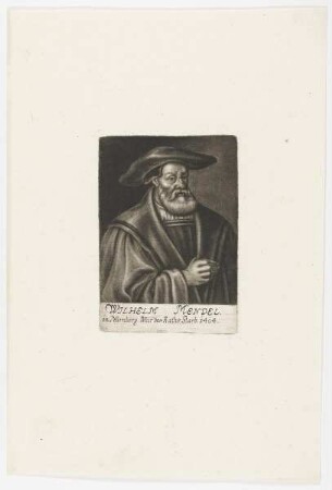 Bildnis des Wilhelm Mendel