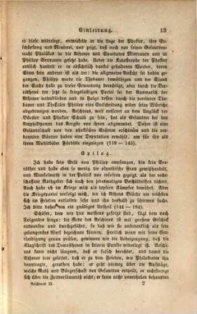 Reden : Griechisch und Deutsch. Uebers. u. erklärt von Gust. Ed. Bensenler, 2