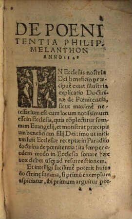 Doctrina de poenitentia