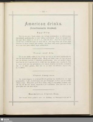 American drinks ...