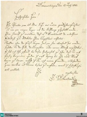 Brief von Johann Wenzel Kalliwoda an Anton Berlijn vom 13.07.1843 - K 3170,669