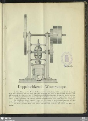 Doppelwirkende Wasserpumpe