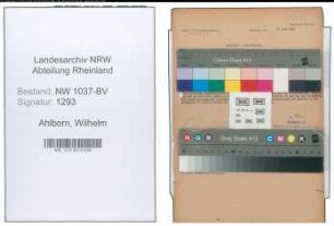Entnazifizierung Wilhelm Ahlborn , geb. 30.06.1889 (Holzhaendler)