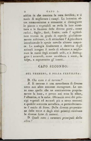Capo Secondo. Del Terreno, E Della Fertilita.
