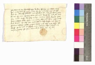 Dietrich von Berlichingen: Schuldbrief.