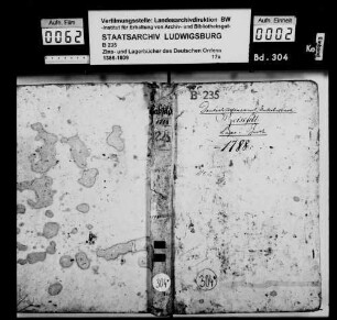 Unterbalbach: Lagerbuch zu Reisfeld