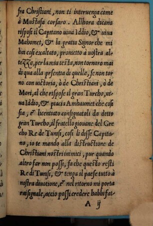 Copia di una lettera della presa di Tunisi