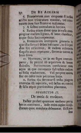 Subsectio II. De mola & molitore