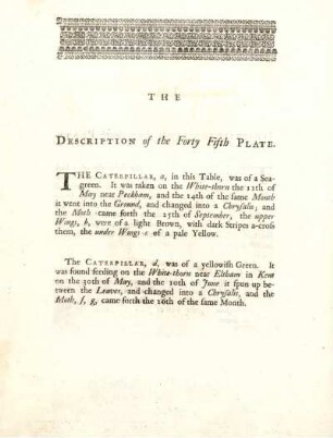 The Description of the Forty Fifth Plate