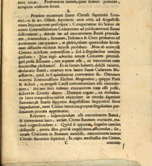 Indiculus actorum in causa banni civitatis Erffurtensis : historiam totius negotii continens