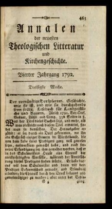 Dreißigste Woche