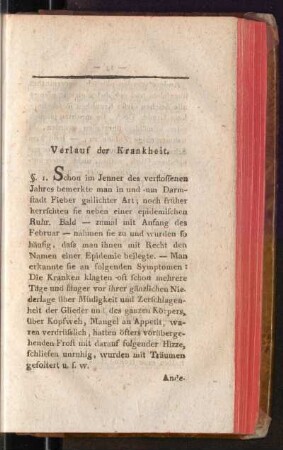 Verlauf der Krankheit