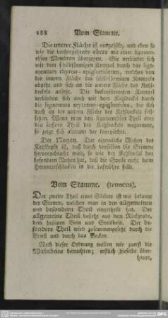 [2. Teil] Vom Stamme. (truncus)