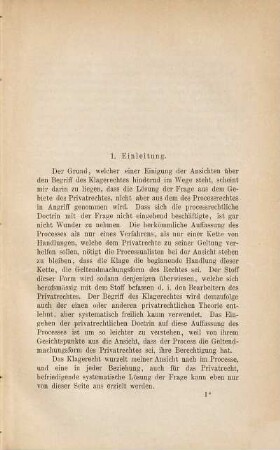 Beiträge zur Theorie des Klagerechts