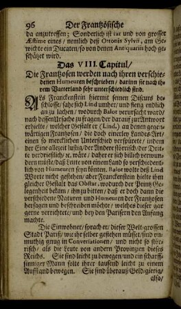 Das VIII. Capitul.