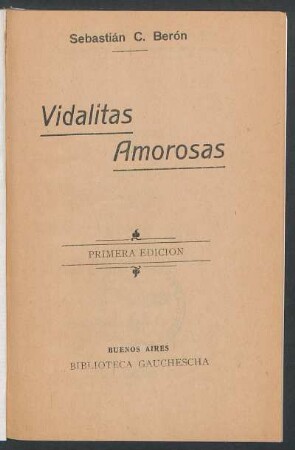 Vidalitas amorosas