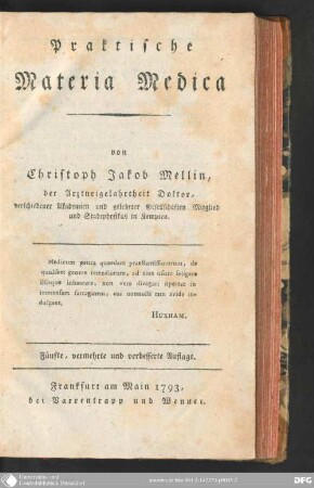 Praktische Materia Medica
