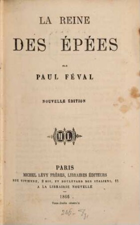 La reine des épées