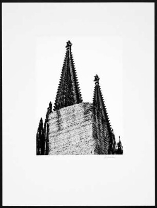 Köln. Kölner Dom. Detail Türme und Obelisk