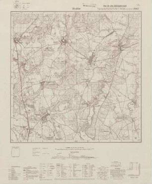 2940 Wutike, Topographische Karte 1:25000 (4cm - Karte)