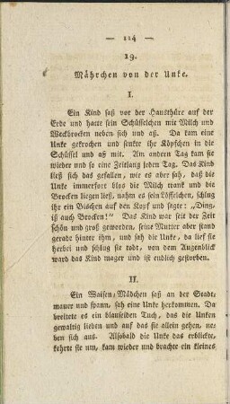19. Mährchen von der Unke.