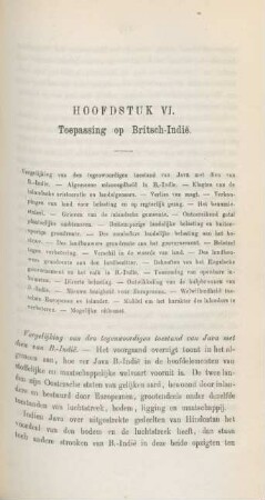 Hoofdstuk VI. Toepassing op Britsch-Indie