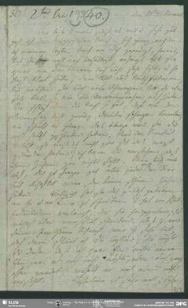 Eigenh. Brief von Friedrich von Schlegel an August Wilhelm von Schlegel, o.O., 10.11.1793