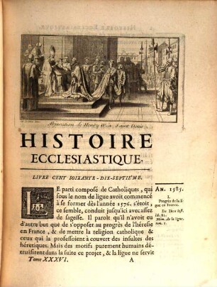 Histoire Ecclésiastique, 36. Depuis L'An 1585. jusqu'à l'An 1595