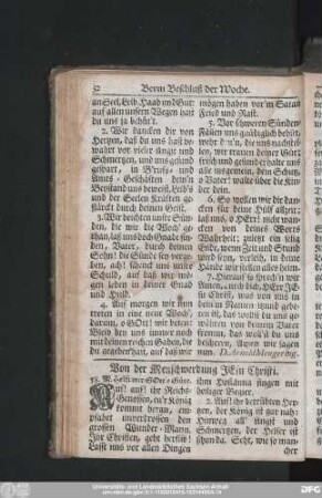 Von der Menschwerdung Jesu Christi.
