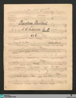 Rondos - JWK Mus.Ms. 180 c : pf; F; op. 19/3, StrK 19/3