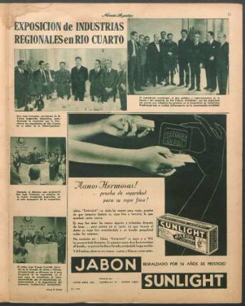 Exposición de industrias regionales en Río Cuarto [Fotografías]