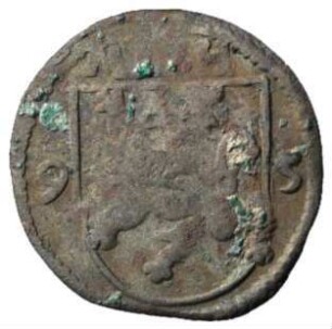 Fundmünze, 4 Heller, 1595