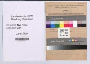 Entnazifizierung Otto Jahn , geb. 06.04.1888 (Steuerinspektor)
