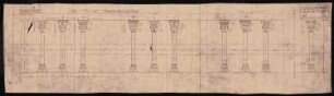 Königliches Residenzschloss Posen, Posen: Säulen Westseite des Hofes 1:20