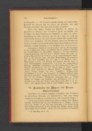 VI. Krankheiten des Magens und Darmes.