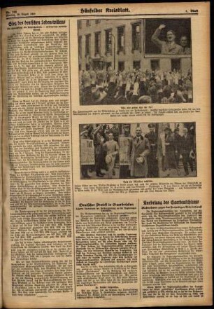 Zweite Ausgabe vom Montag, den 20. August 1934.