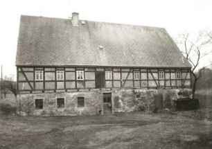 Sayda-Ullersdorf, Dresdner Straße 42. Wohnstallhaus, Hoffront
