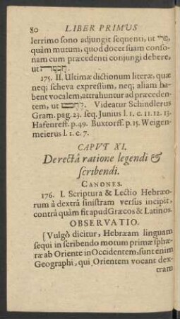 Caput XI. De recta ratione legendi & scribendi