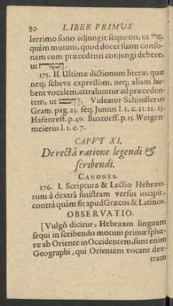 Caput XI. De recta ratione legendi & scribendi