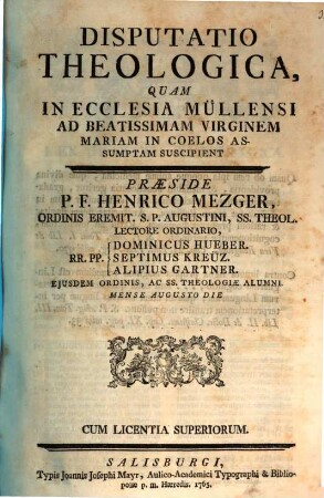 Disputatio theologica